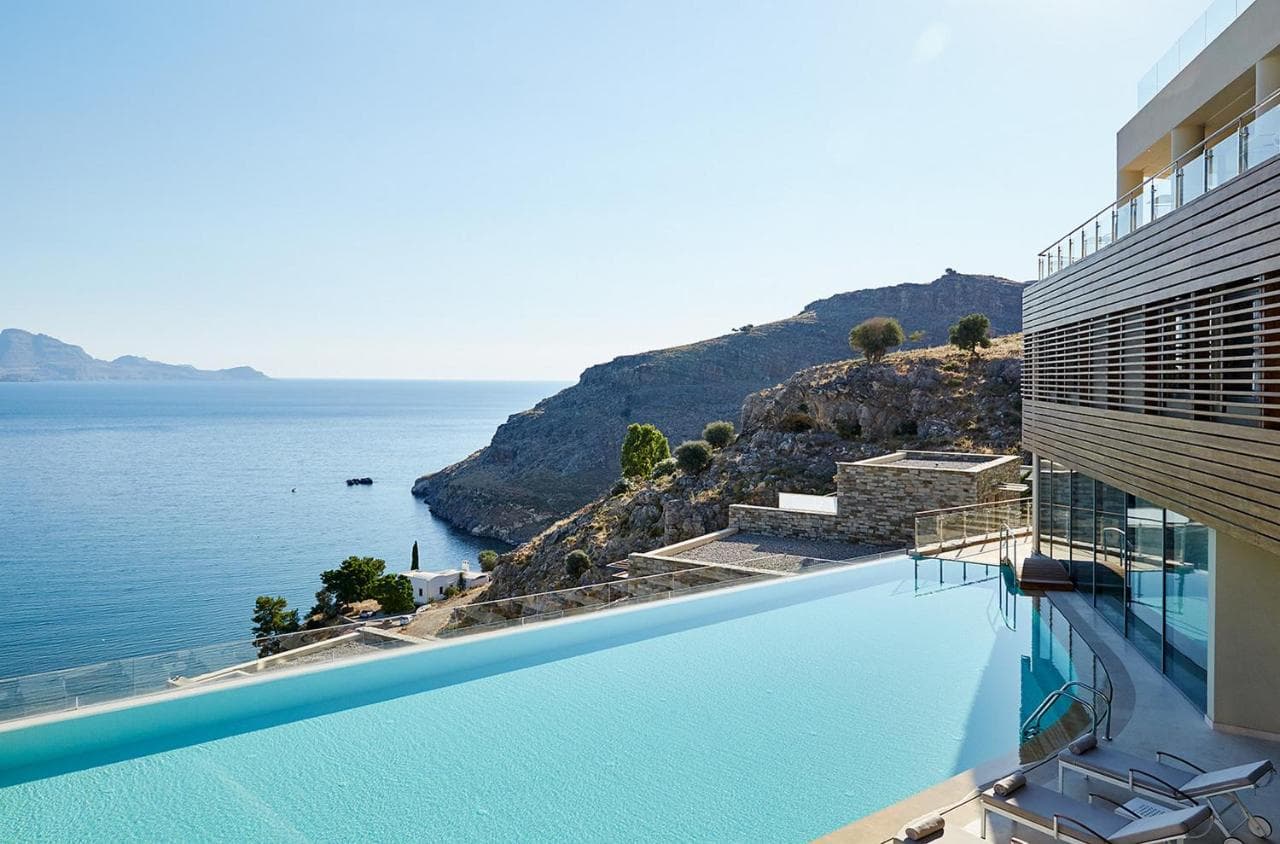 Lindos Blu Luxury Hotel-Adults only main view
